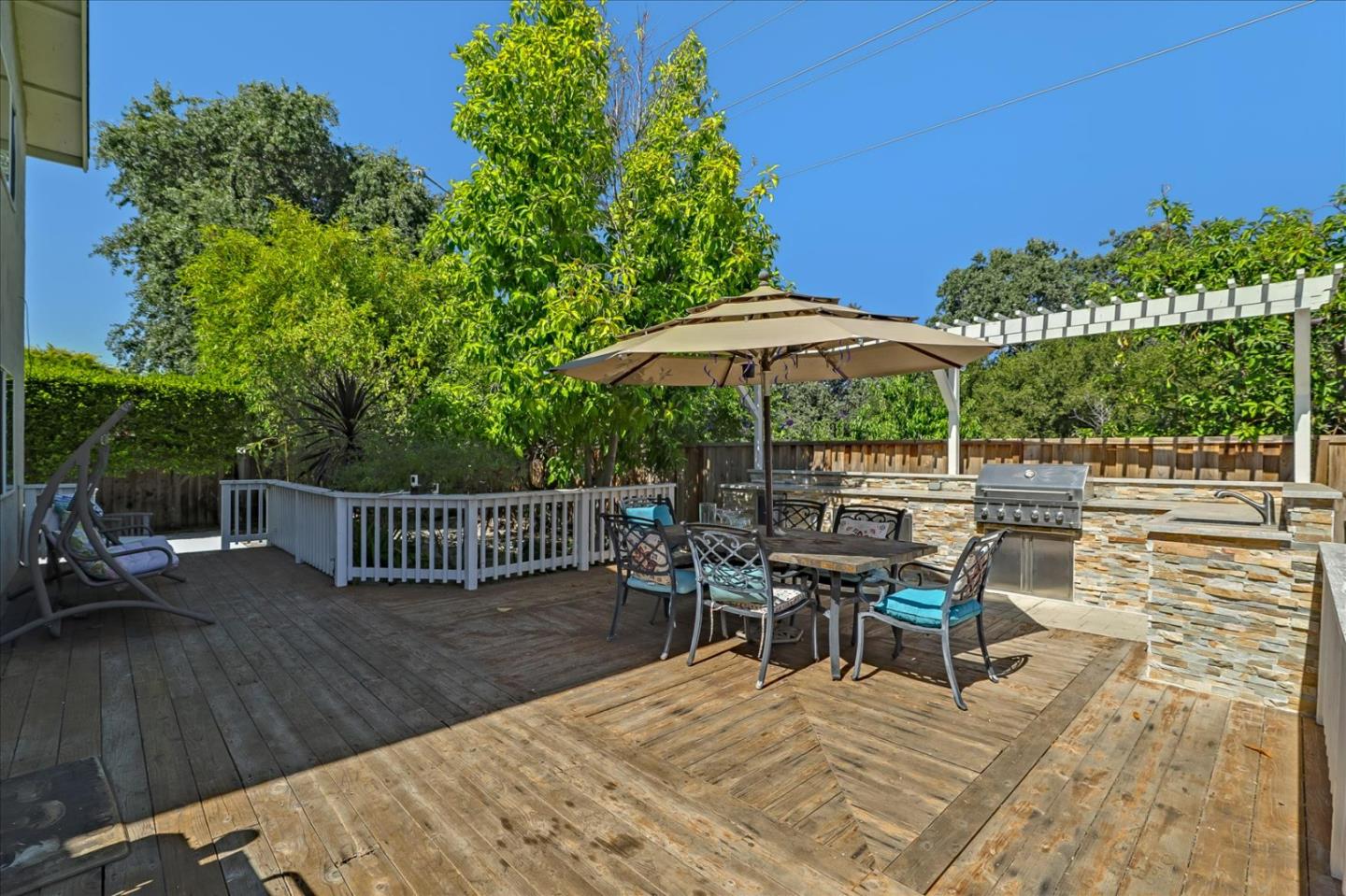 7166 Brooktree Way San Jose, CA 95120 - Photo 37 of 48 a view of balcony with outdoor seating and wooden floor