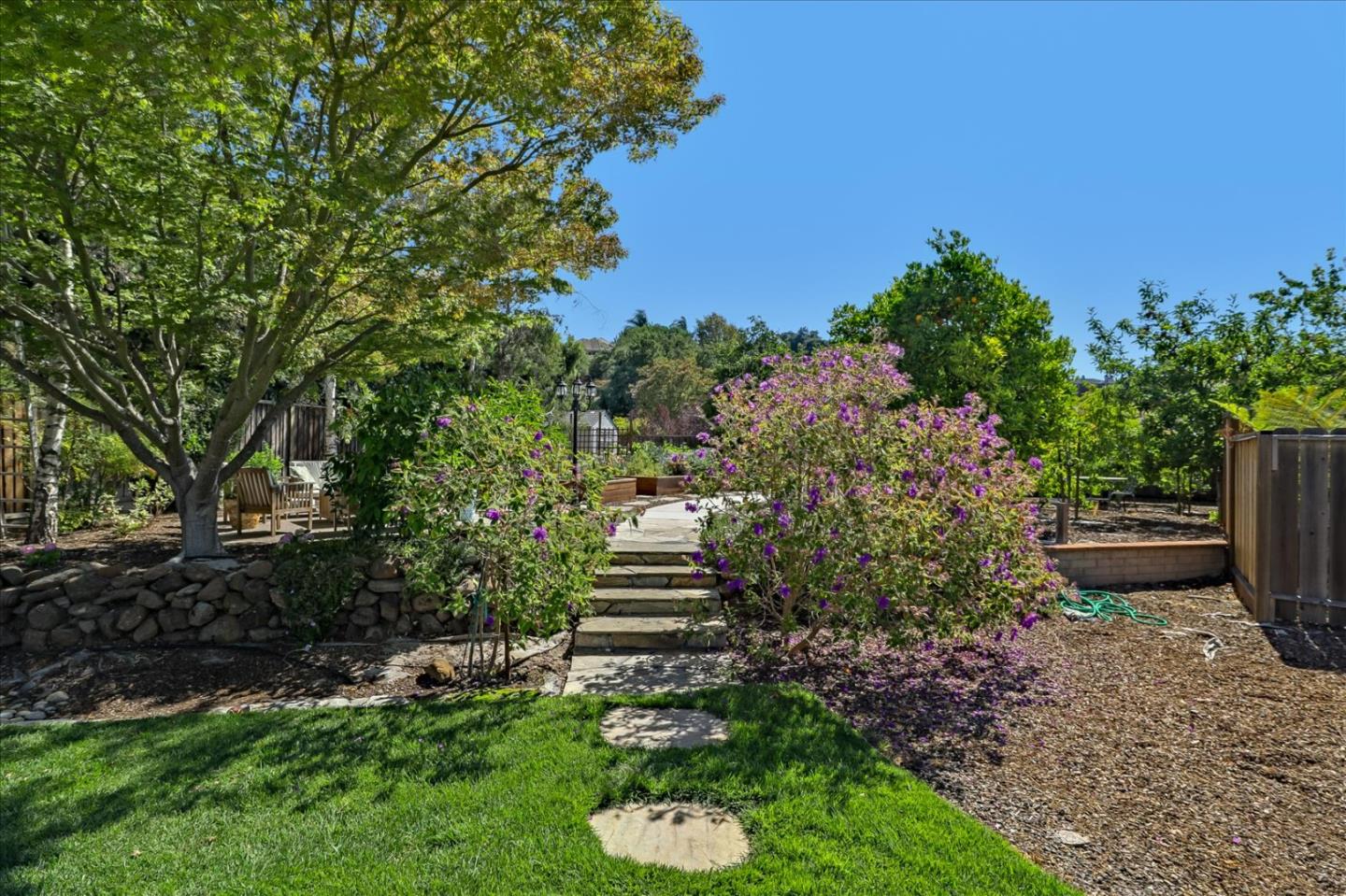 7166 Brooktree Way San Jose, CA 95120 - Photo 39 of 48 a backyard of a house with lots of green space