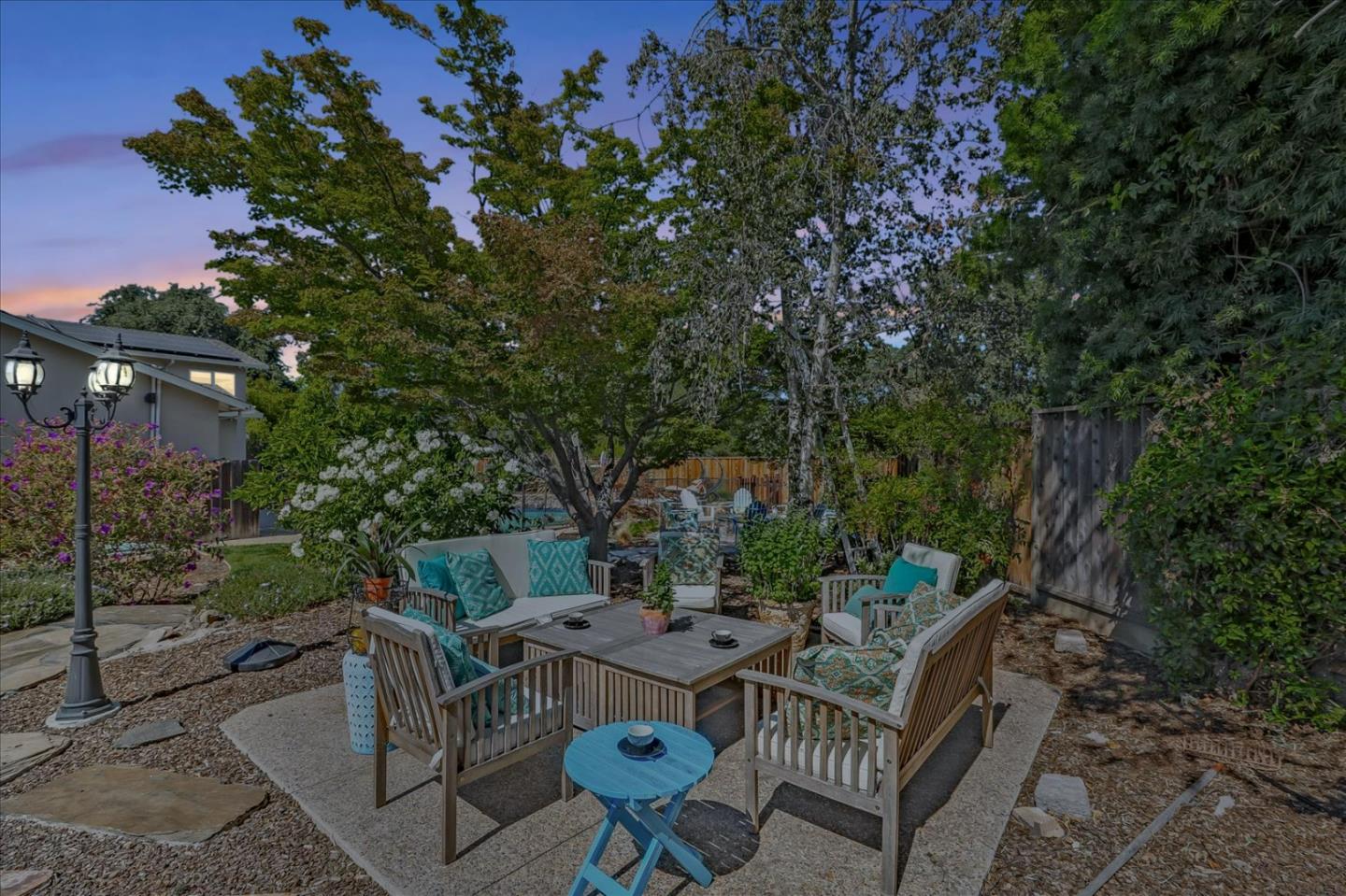 7166 Brooktree Way San Jose, CA 95120 - Photo 48 of 48 a view of backyard with outdoor seating and green space