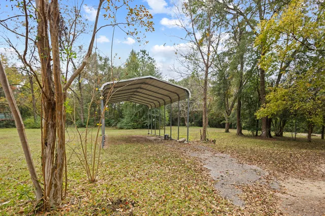 a view of yard with tree s
