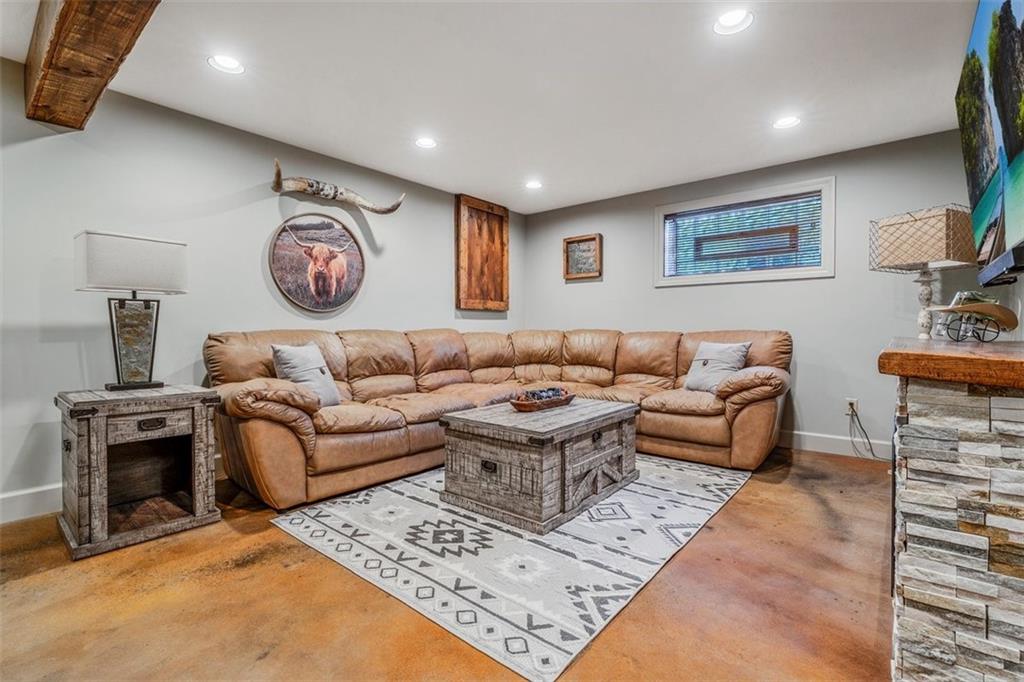 259 Christy Road Eighty Four, PA 15330 - Photo 32 of 46 a living room with furniture and a fireplace