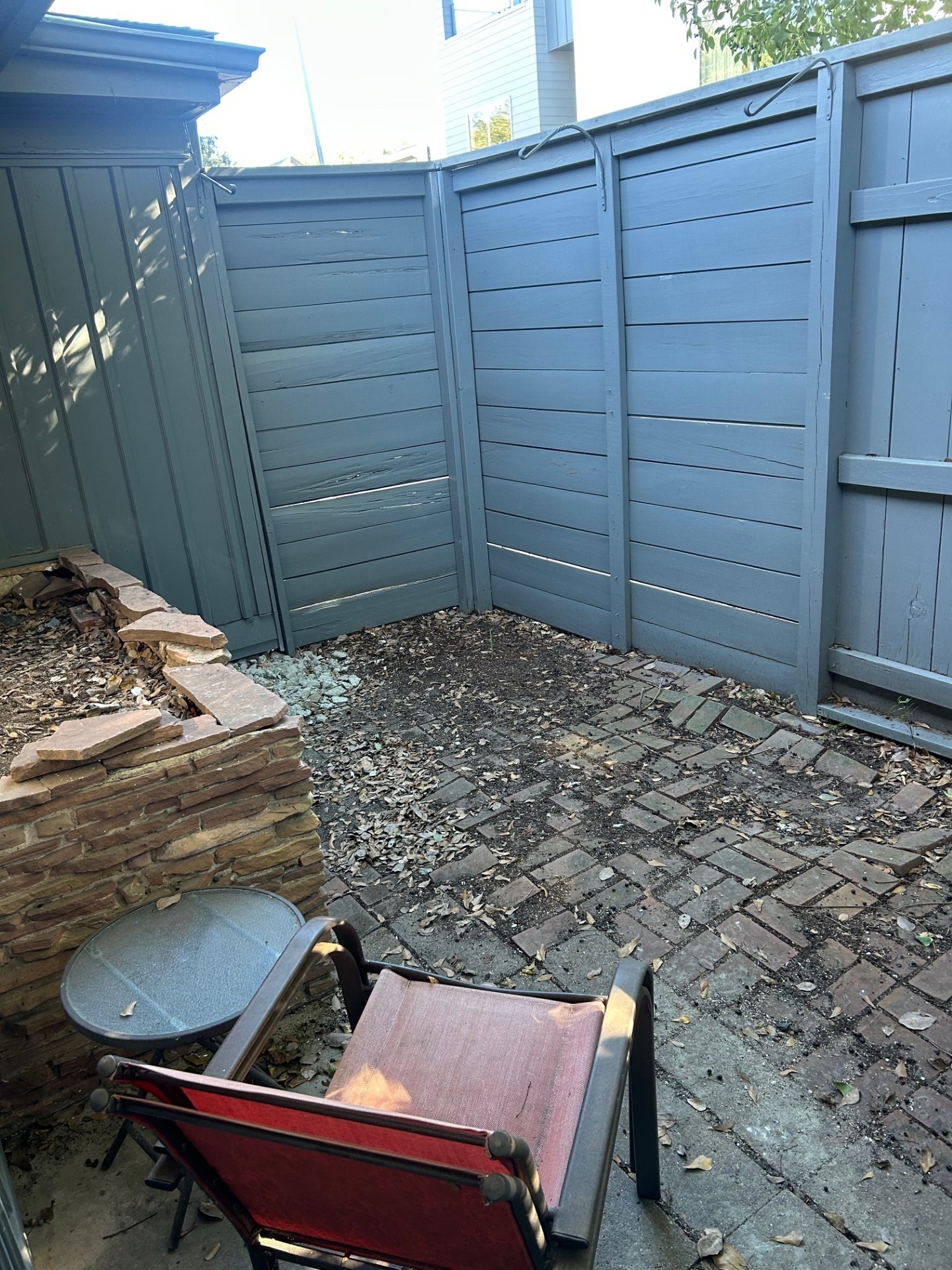 1922 Vassar Street Houston, TX 77098 - Photo 24 of 27 a wooden bench sitting in front of a building