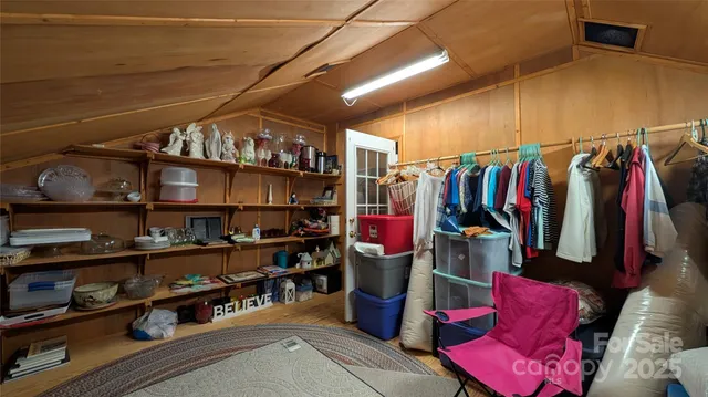 a view of storage and utility room