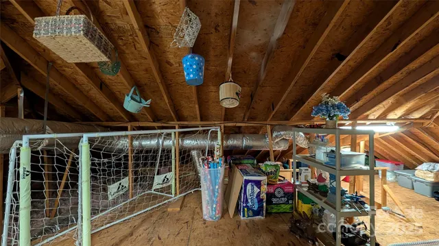 a view of storage and utility room