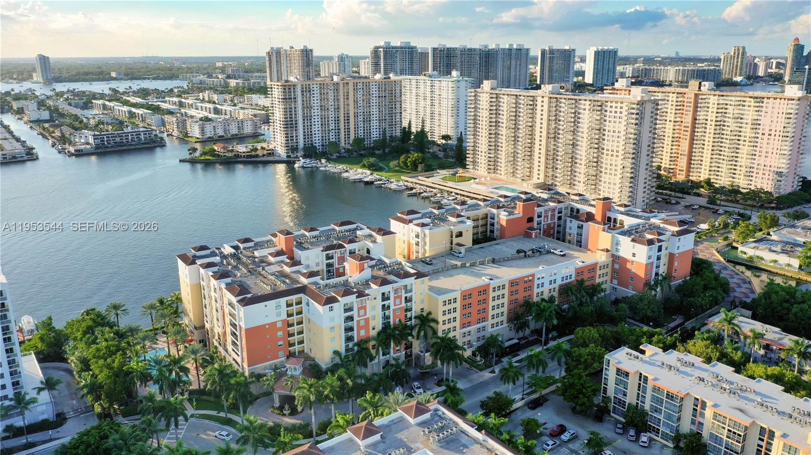 17125 North Bay Road, Unit 3404 Sunny Isles Beach, FL 33160 - Photo 19 of 20 an aerial view of a city with lake view