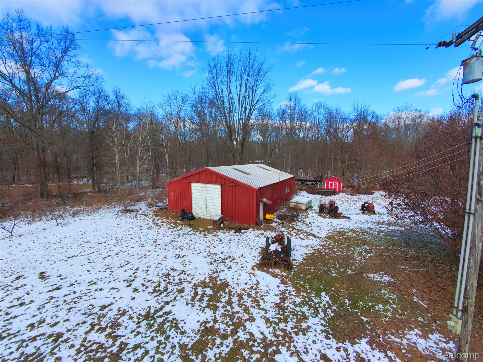 4870 Samaria Road Petersburg, MI 49270 - Photo 3 of 37 View of yard featuring an outbuilding