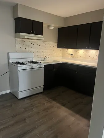 a kitchen with stainless steel appliances wooden cabinets and a sink