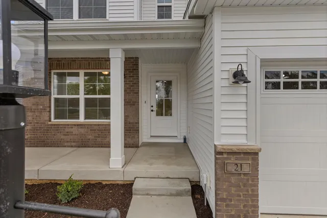 a view of front door of house