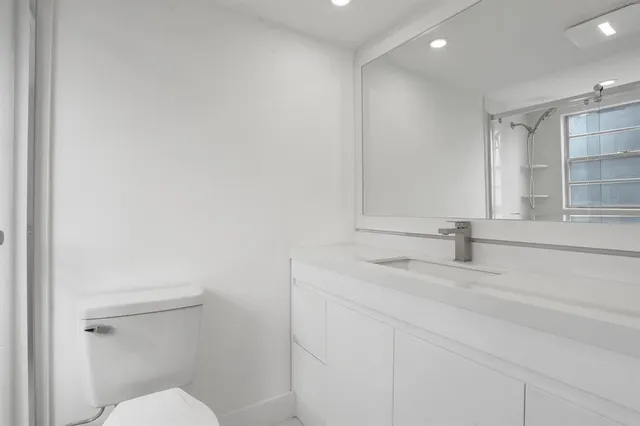 a bathroom with a sink and a toilet