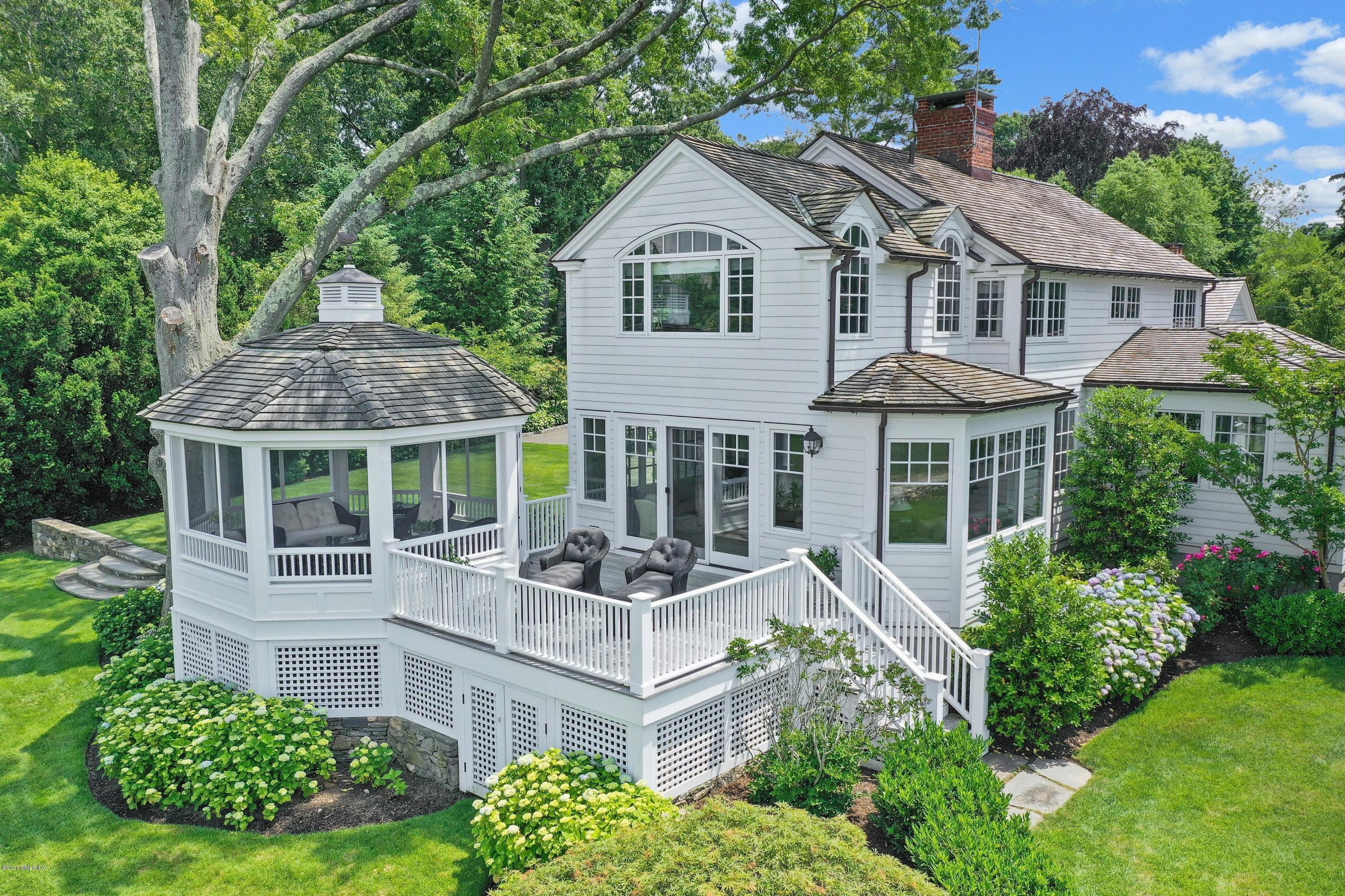 16 Marlow Court Riverside, CT 06878 - Photo 28 of 31 a front view of a house with garden