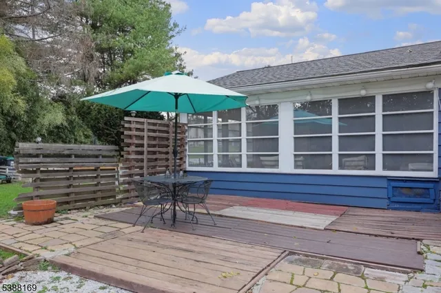 a house view with a seating space