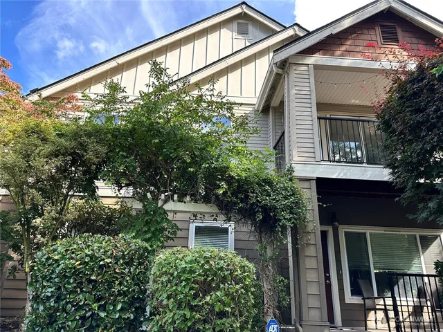 a front view of a house with balcony