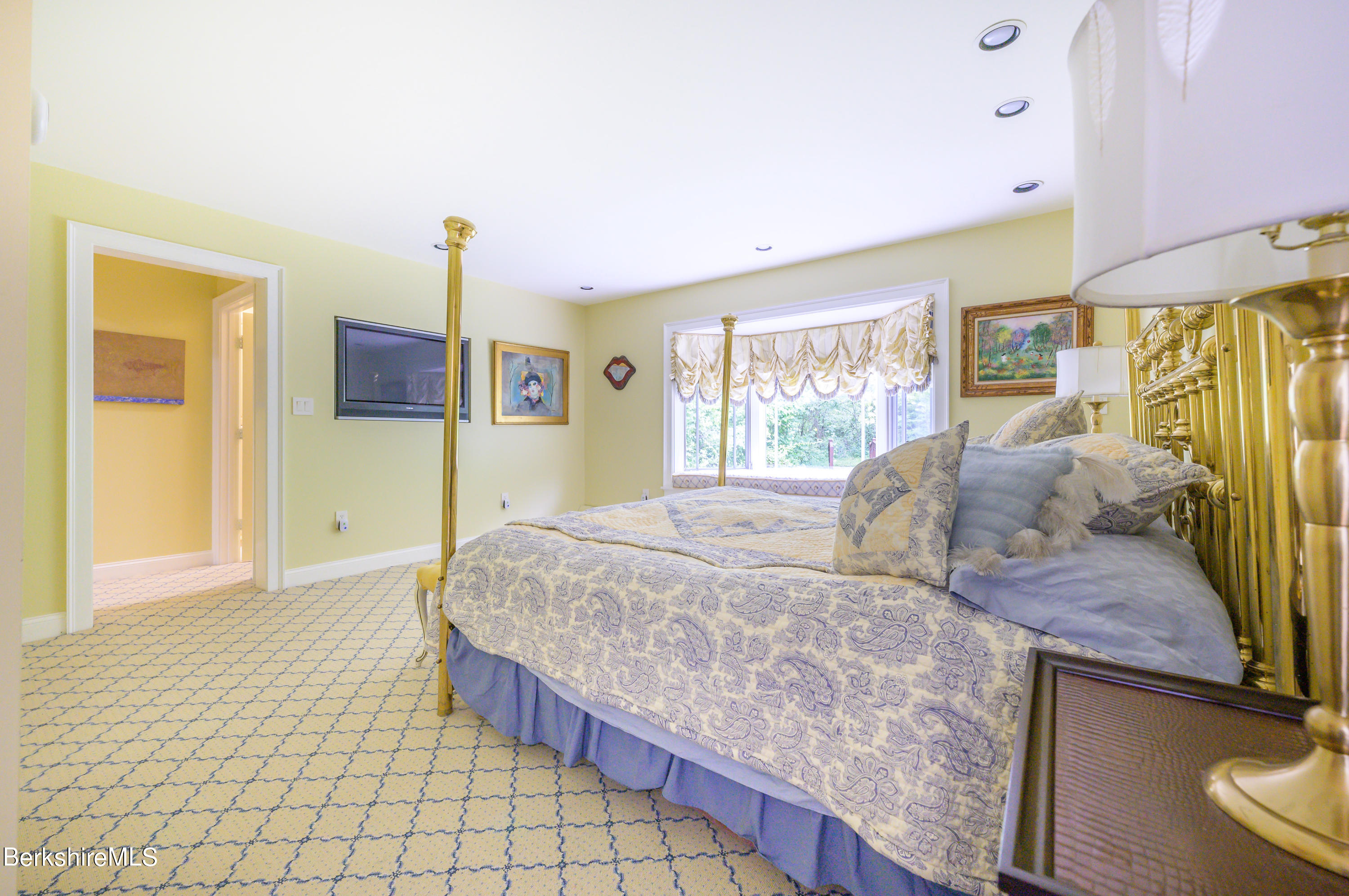 66 West Center Road West Stockbridge, MA 01266 - Photo 21 of 47 Main bedroom overlooking the pond