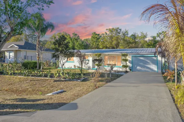 a view of a house with a patio