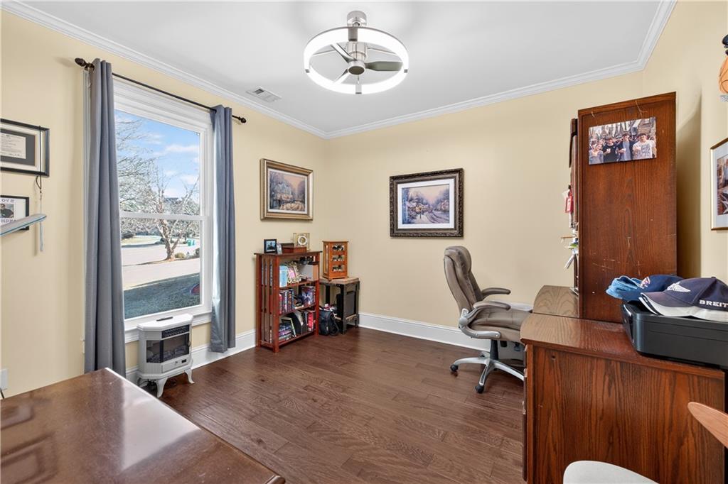 905 Old Forge Lane Jefferson, GA 30549 - Photo 24 of 69 a view of a workspace with furniture and a window