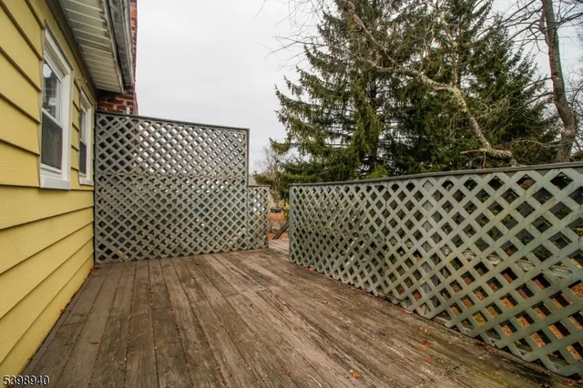 a view of a black gate