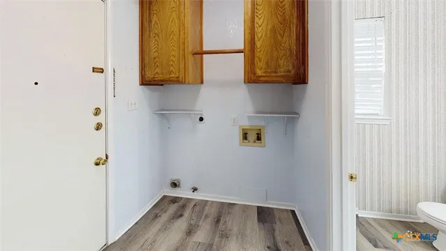 a bathroom with a window