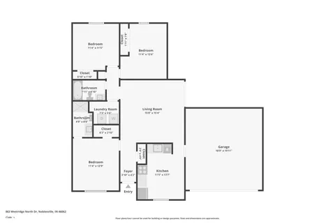 $255,000 | 863 Westridge N Drive, Noblesville, IN 46062