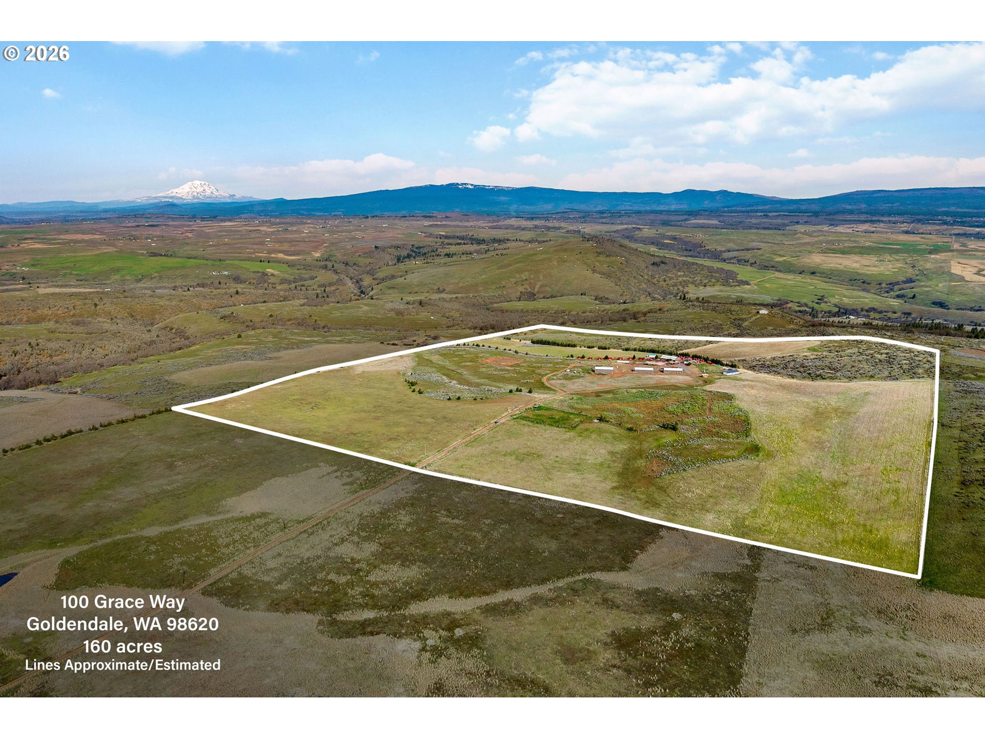 100 Grace Way Goldendale, WA 98620 - Photo 44 of 48 a view of an outdoor space and mountain view