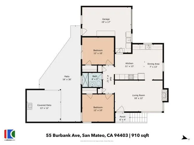 $1,275,000 | 55 Burbank Avenue, San Mateo, CA 94403