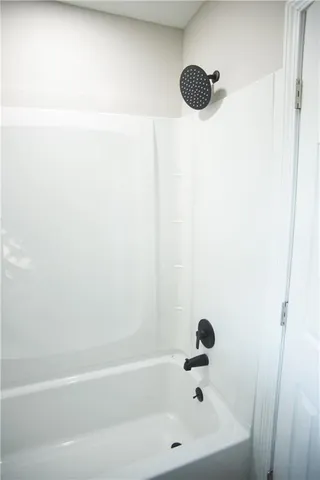 a bathroom with a tub