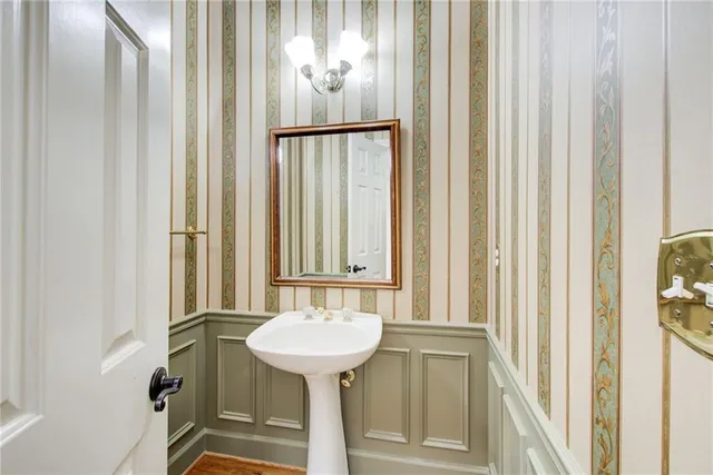 a view of a small space with window