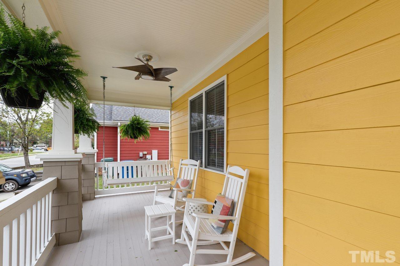 121 East Seeman Street Durham, NC 27701 - Photo 2 of 31 a view of a porch with furniture and a yard