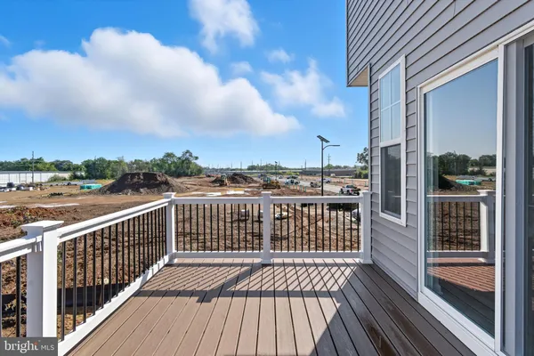 a view of city from a balcony