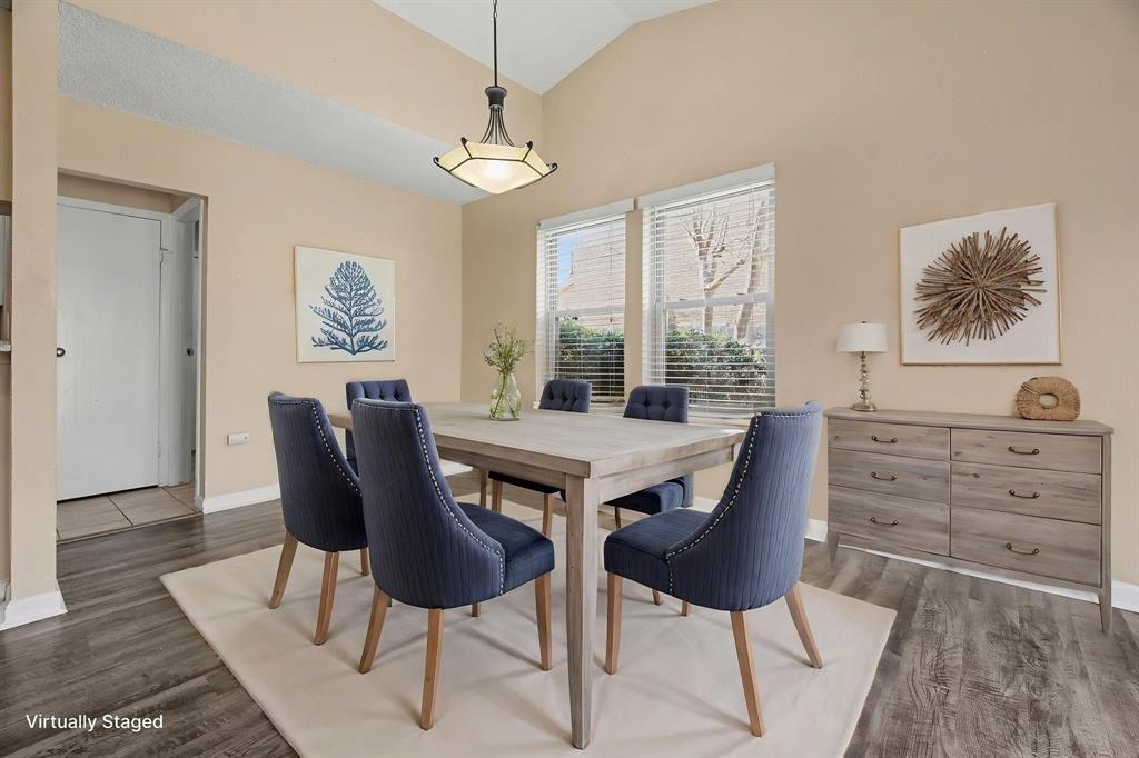 1024 South Riverside Drive Grapevine, TX 76051 - Photo 7 of 21 a view of a dining room with furniture window and wooden floor