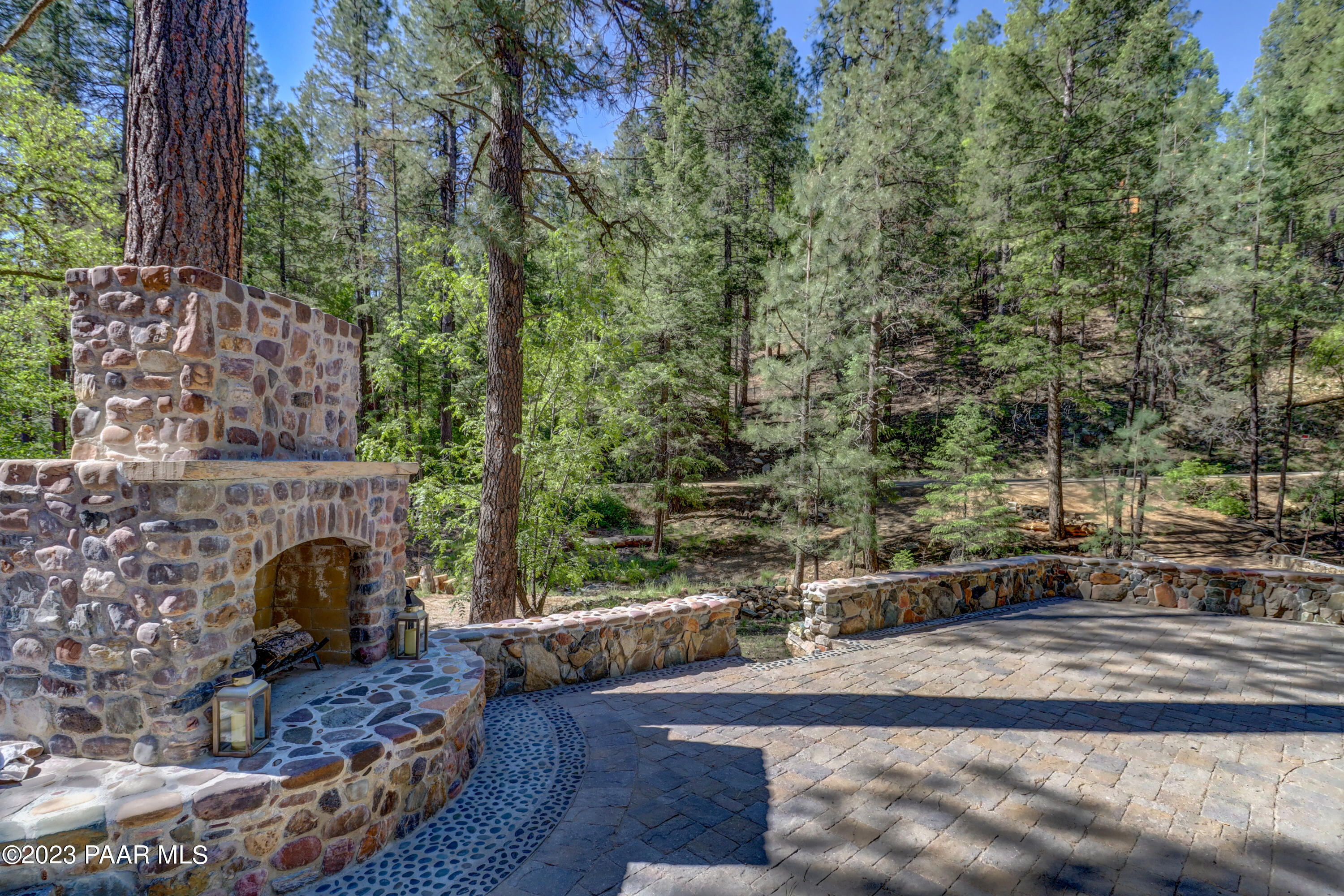 4344 East Sheldon Road Prescott, AZ 86303 - Photo 32 of 39 033_Paver Front Patio w Fireplace