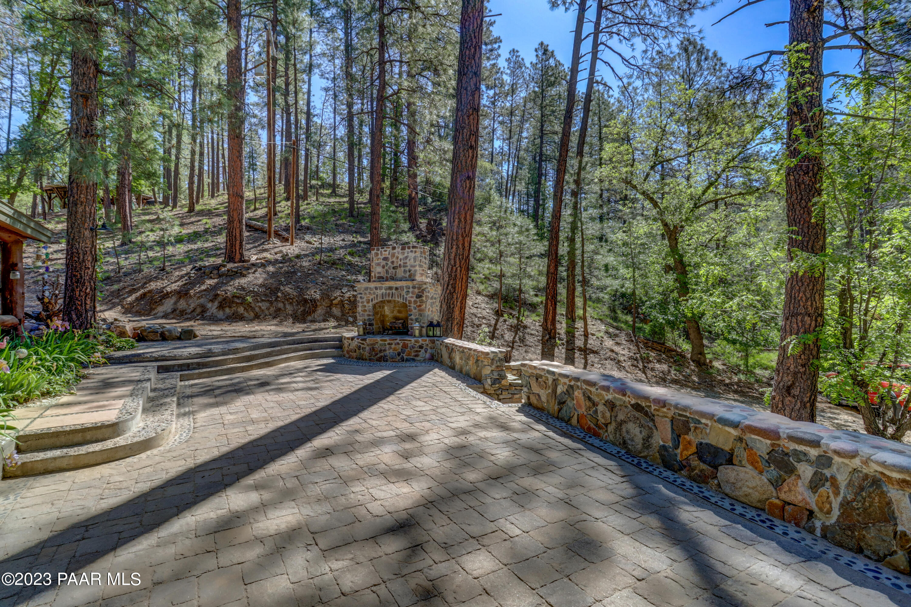 4344 East Sheldon Road Prescott, AZ 86303 - Photo 33 of 39 034_Paver Front Patio w Fireplace