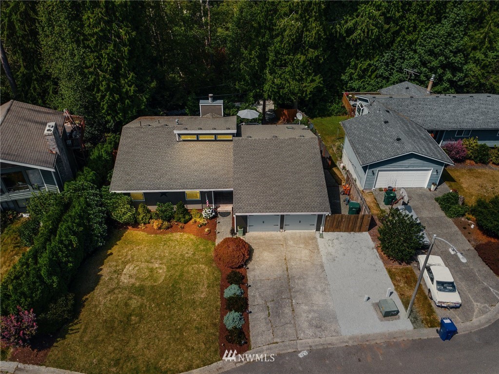1912 169th Place Southeast Bothell, WA 98012 - Photo 36 of 40 an aerial view of a house with table and chairs