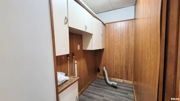 a view of hallway with stairs
