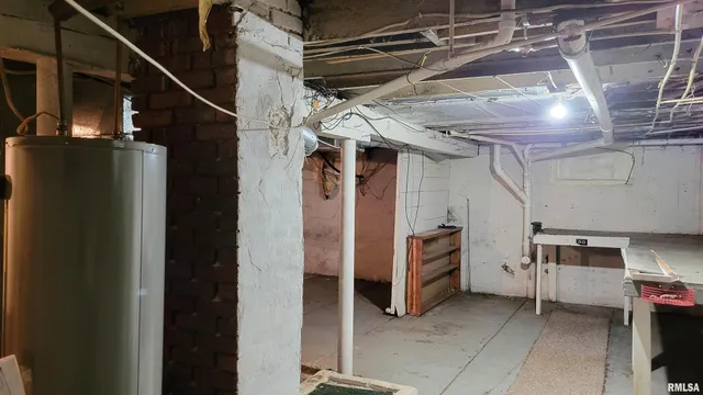 a view of a storage room