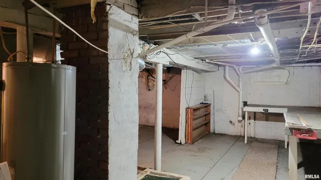 a view of a storage room