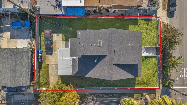 an aerial view of a city