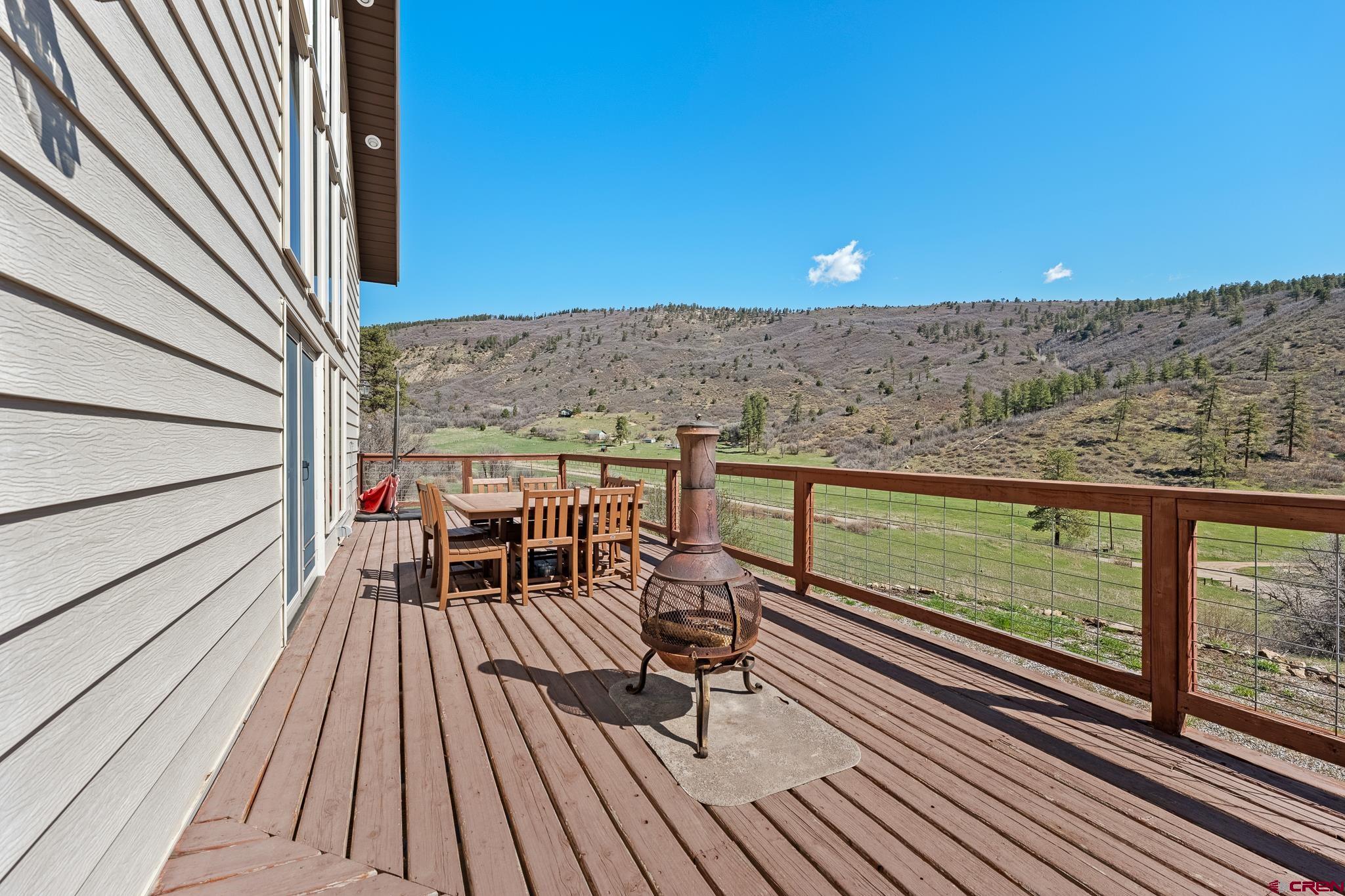 26 Severn Peak Road Bayfield, CO 81122 - Photo 32 of 36 a view of a balcony with chairs