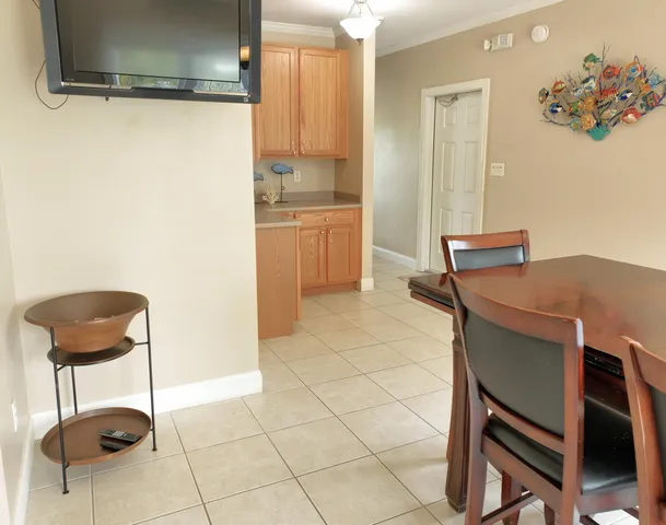 a view of a lake with outdoor space