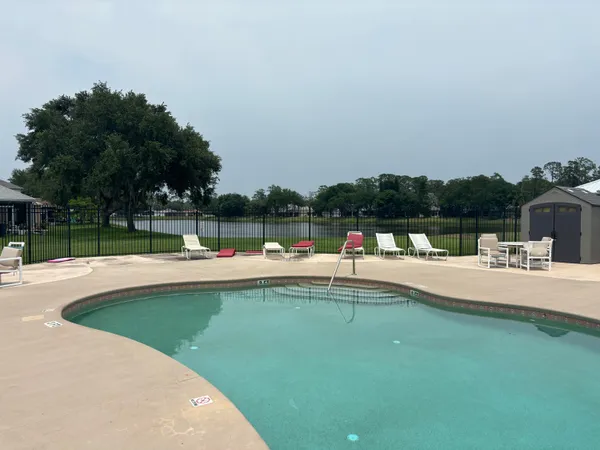 a outdoor view with a seating space