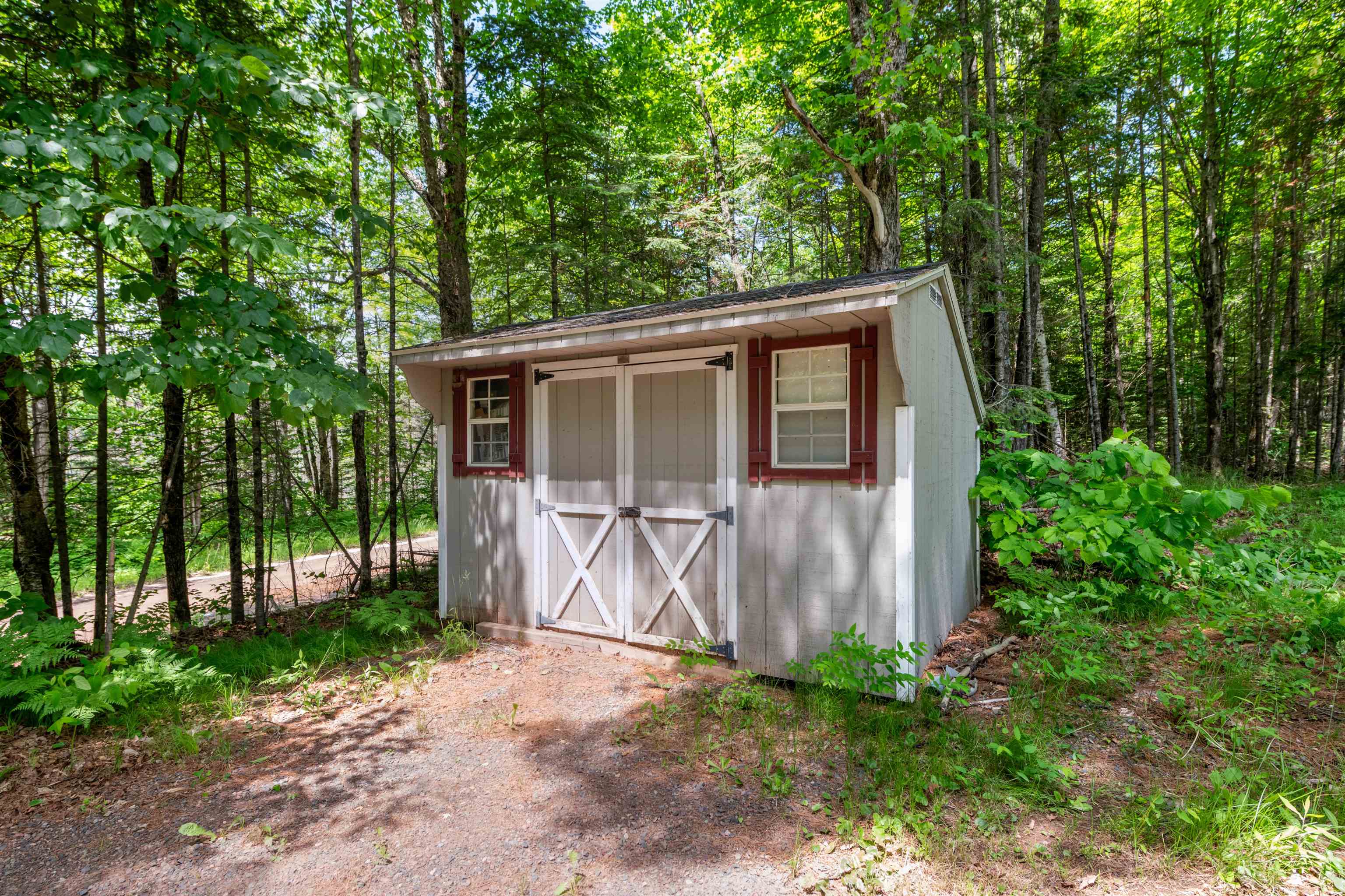 48840 Old Grade Road Cable, WI 54821 - Photo 19 of 22 View of shed featuring a view of trees