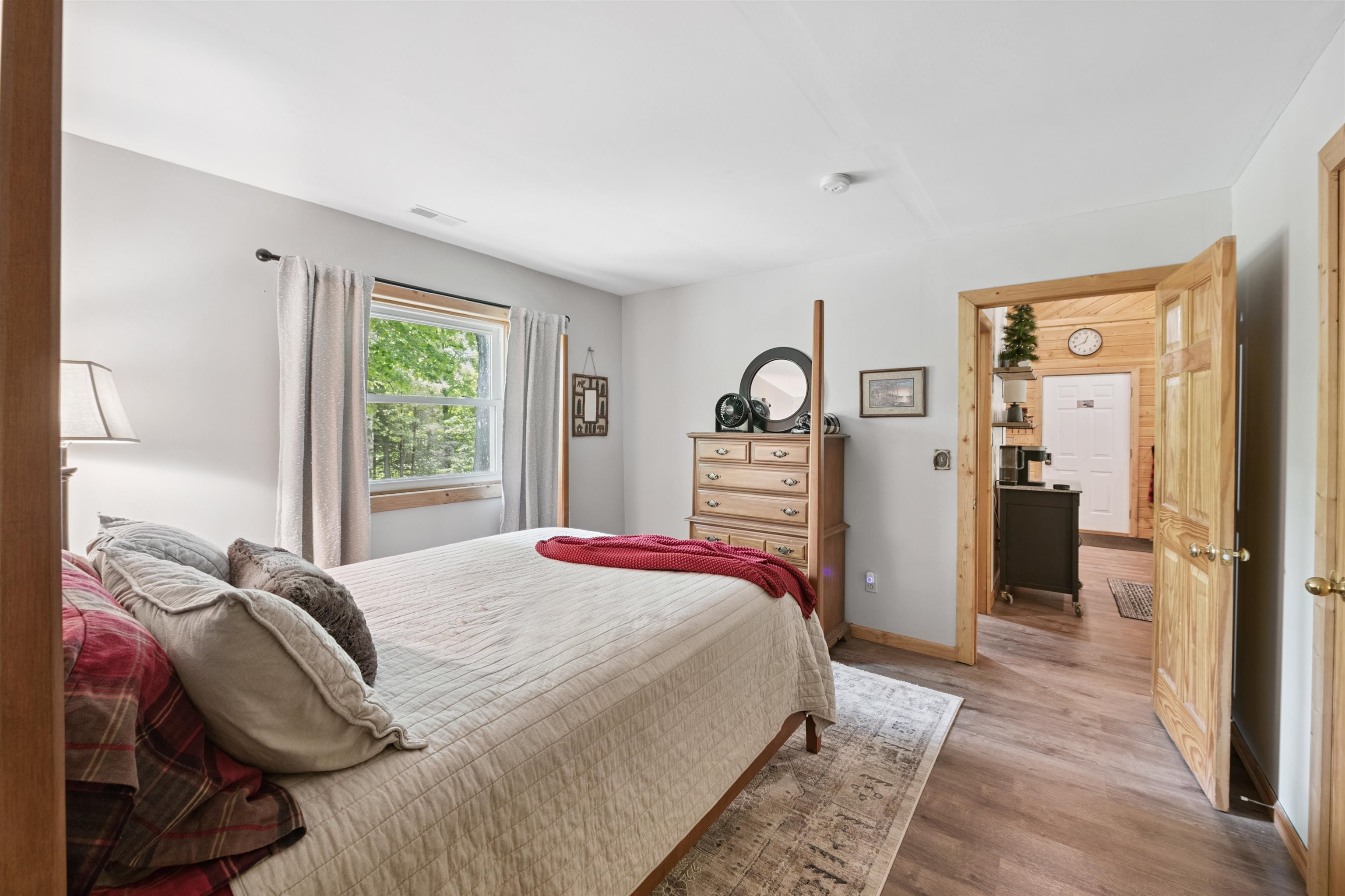 48840 Old Grade Road Cable, WI 54821 - Photo 9 of 22 Bedroom featuring light wood-style flooring and baseboards