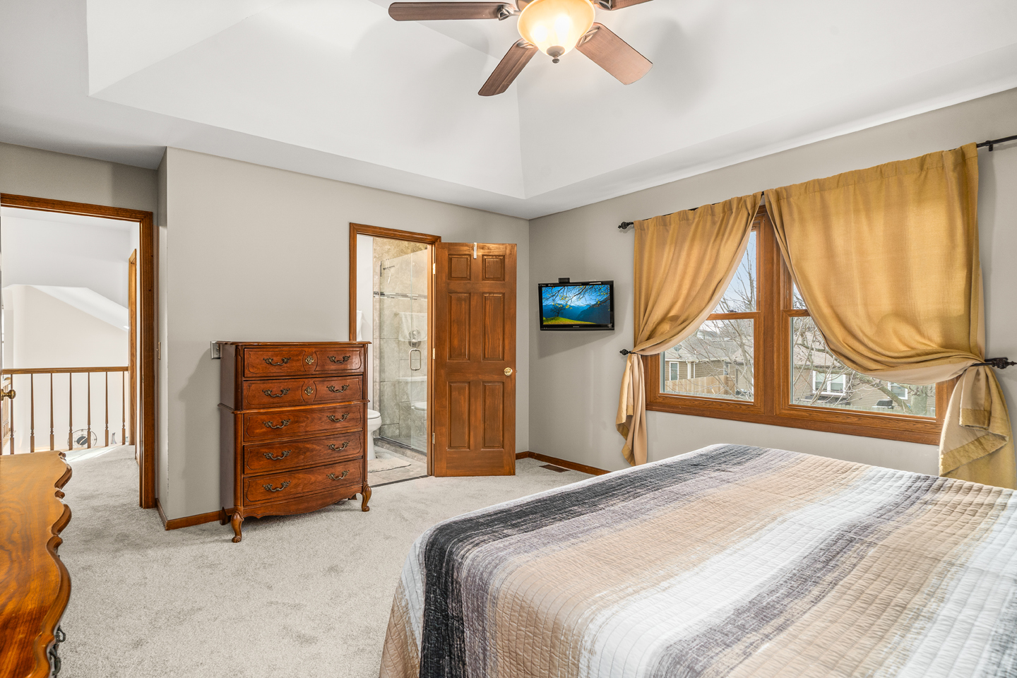 540 Parkside Drive Elburn, IL 60119 - Photo 22 of 38 a bedroom with a bed and a large window