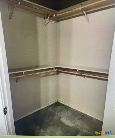 a close view of closet