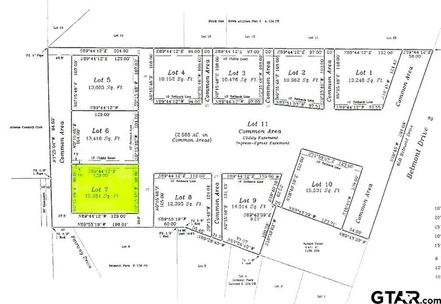 $150,000 | Lot 7 Belmont Drive, Athens, TX 75751