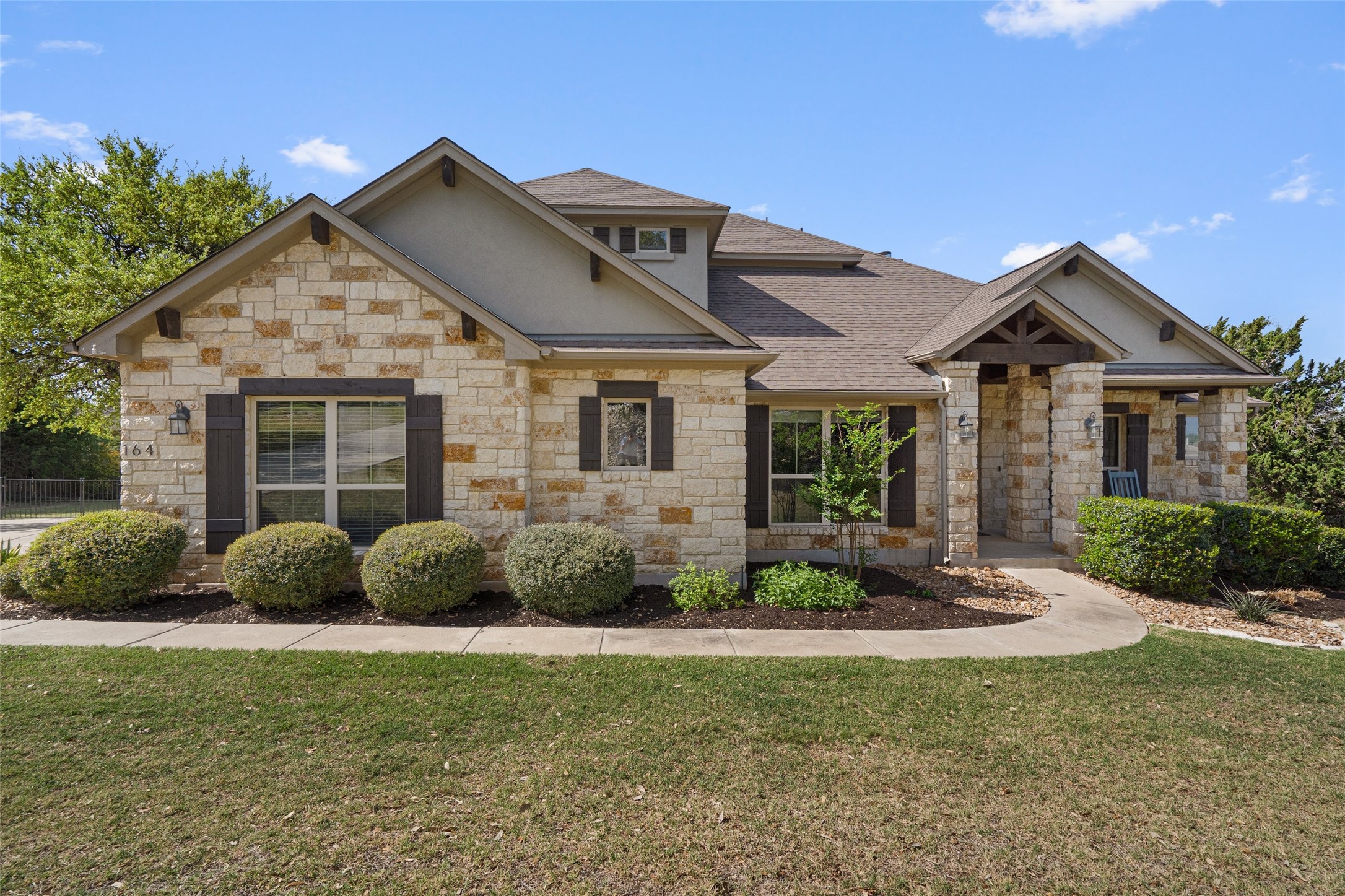 164 Milestone Road Liberty Hill, TX 78642 - Photo 2 of 40 This beautiful home sits on just over an acre!