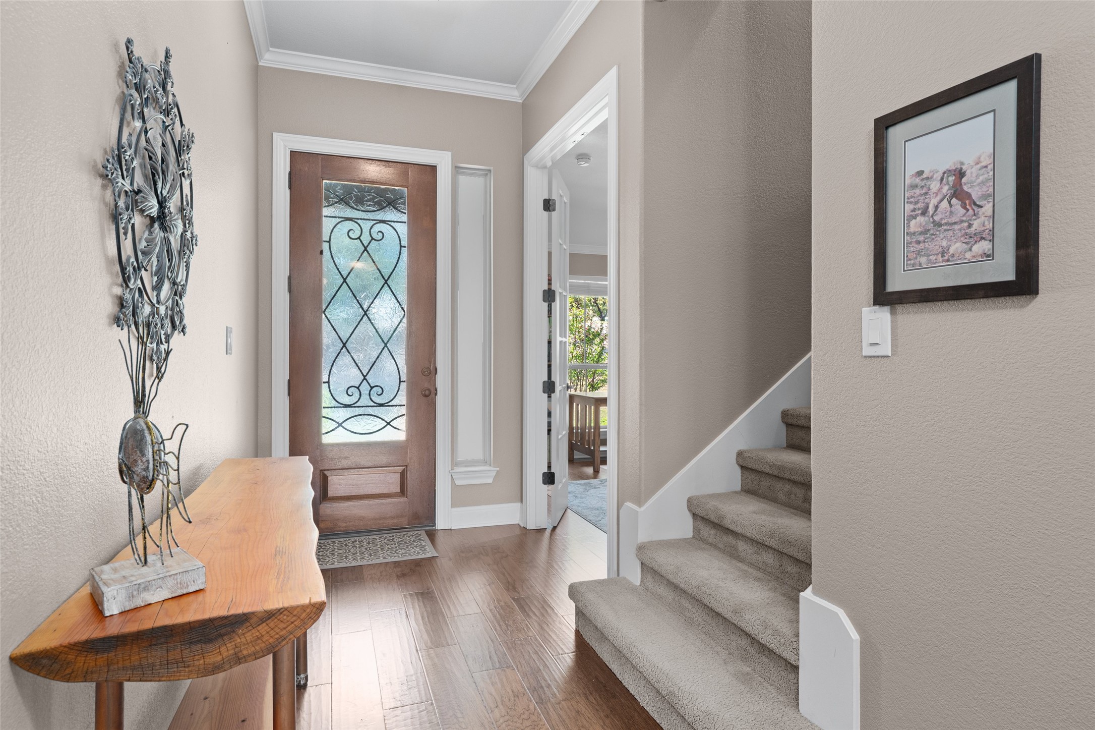 164 Milestone Road Liberty Hill, TX 78642 - Photo 6 of 40 As you enter the home, the private home office is on the main floor.