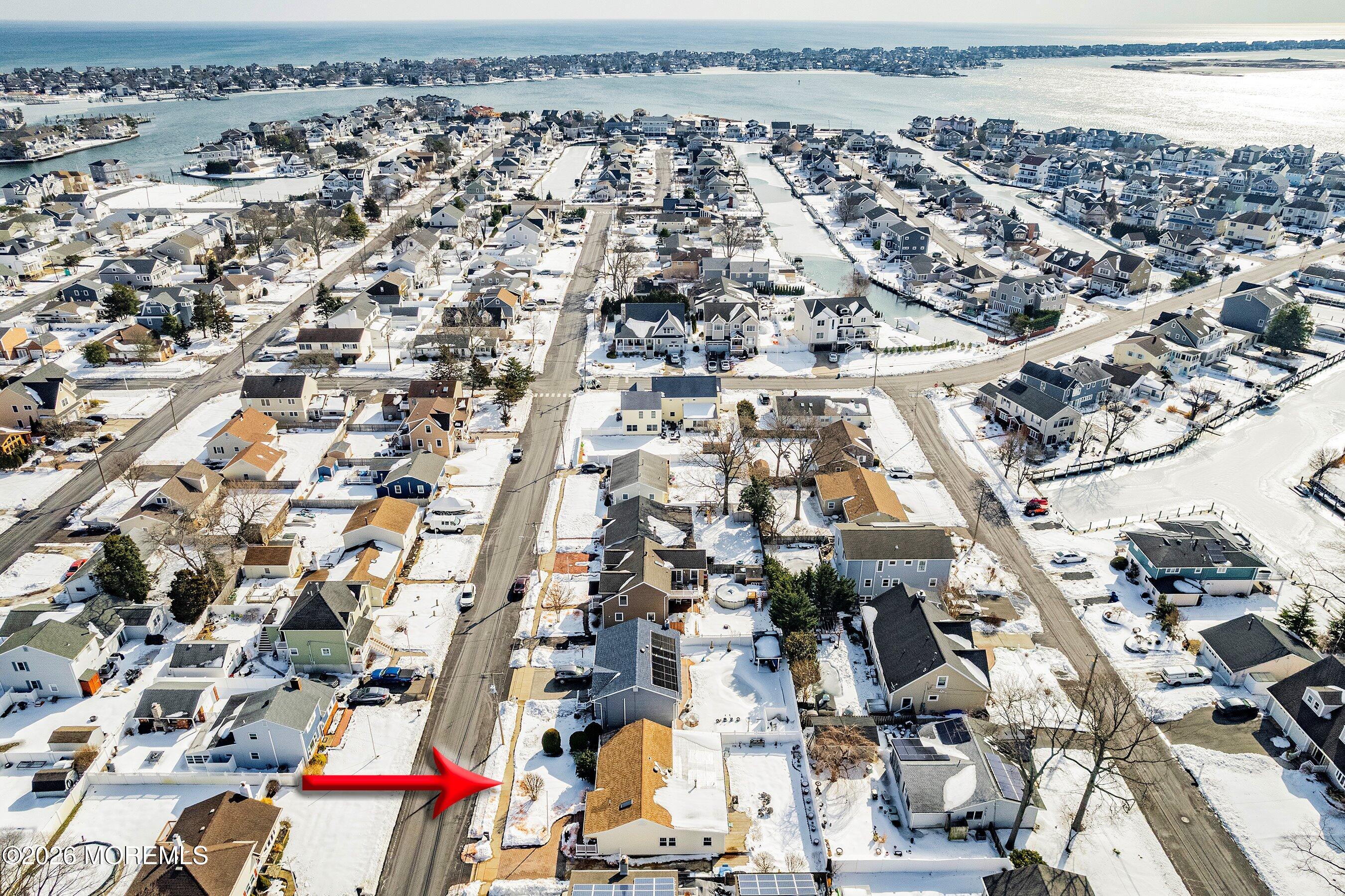 1846 Riviera Parkway Point Pleasant, NJ 08742 - Photo 39 of 66 03-Right Aerial with arrow