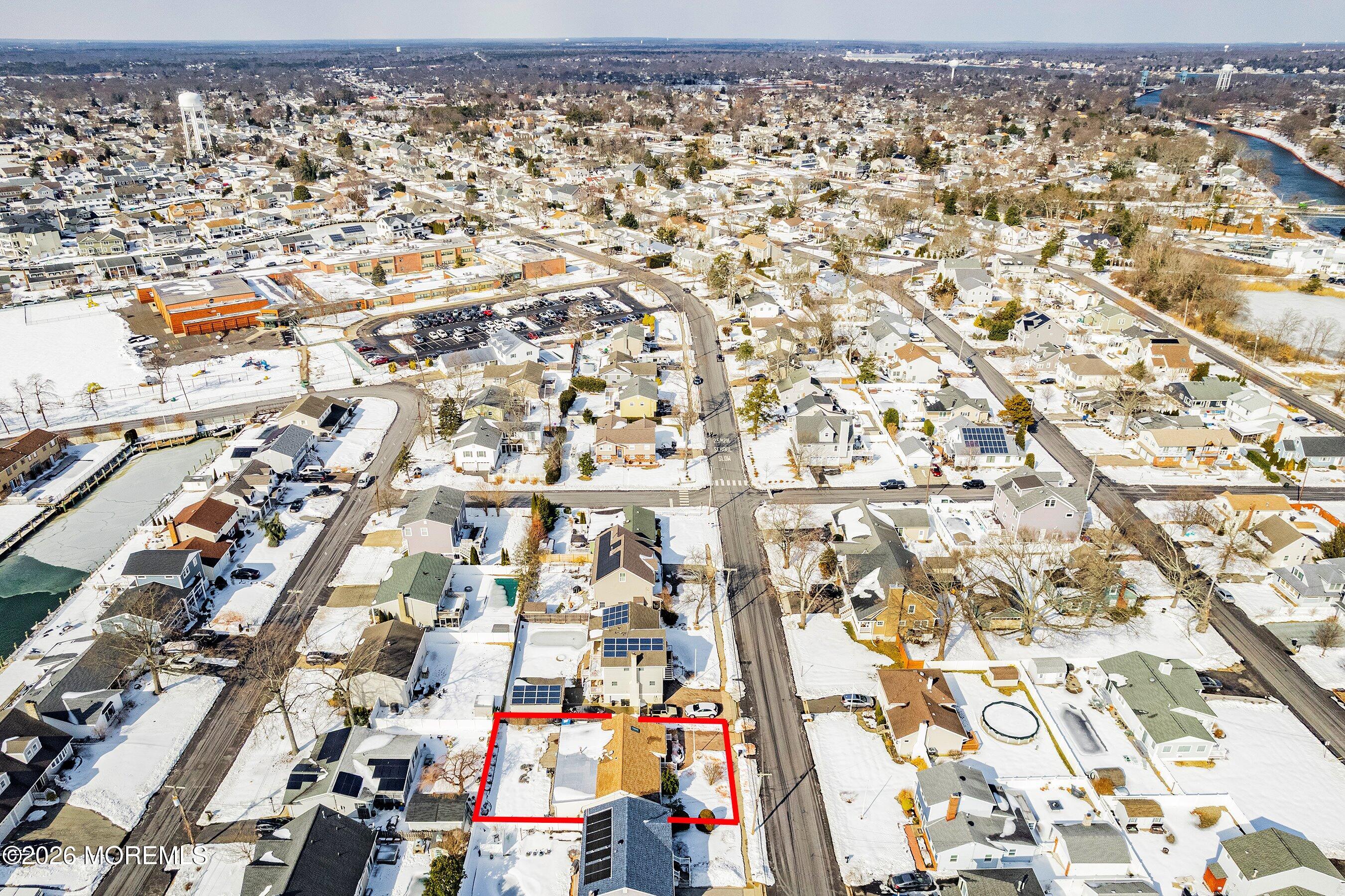 1846 Riviera Parkway Point Pleasant, NJ 08742 - Photo 46 of 66 46-Left Aerial with outline