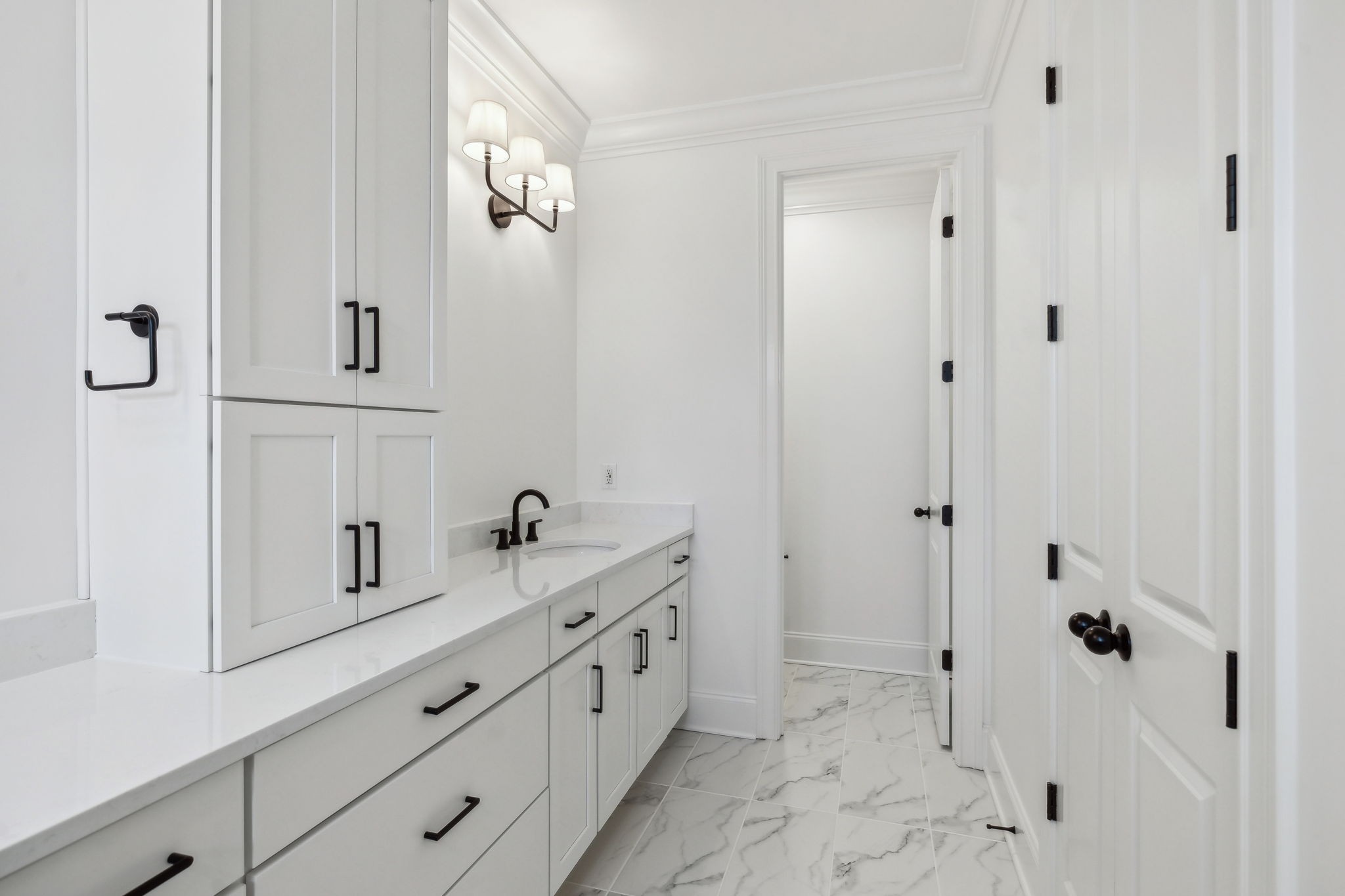 3012 Wynn Circle Franklin, TN 37064 - Photo 37 of 66 a bathroom with a double vanity sink a mirror and shower