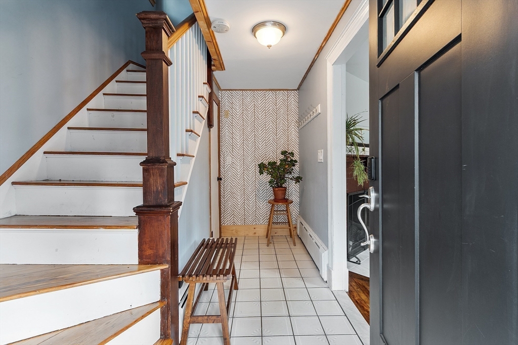 24 Myrtle Avenue Wakefield, MA 01880 - Photo 32 of 39 a view of entryway with wooden floor and stairs